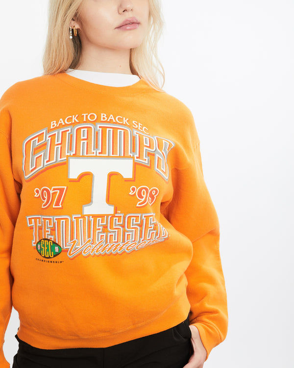 Vintage 1998 NCAA University of Tennessee Volunteers Sweatshirt <br>S , The Real Deal , newtown, sydney, australia, thrift store, opshop, preloved, secondhand, sustainable, retro, antique, 70s, 80s, 90s, 2000s, 00s, fashion, clothing, streetwear, trendy, garment, style, boutique, store, shop, archive, sale, cheap, best, top