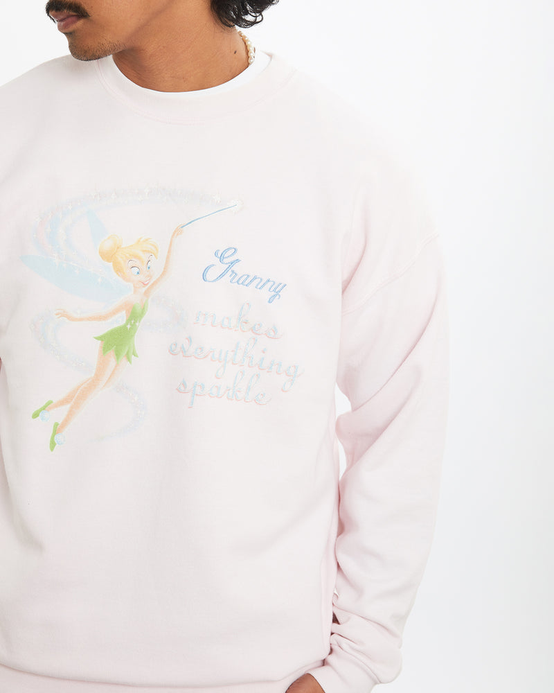 Vintage Disney Tinkerbell Sweatshirt <br>M , The Real Deal , newtown, sydney, australia, thrift store, opshop, preloved, secondhand, sustainable, retro, antique, 70s, 80s, 90s, 2000s, 00s, fashion, clothing, streetwear, trendy, garment, style, boutique, store, shop, archive, sale, cheap, best, top