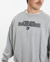 Vintage NFL Oakland Raiders Sweatshirt <br>XL , The Real Deal , newtown, sydney, australia, thrift store, opshop, preloved, secondhand, sustainable, retro, antique, 70s, 80s, 90s, 2000s, 00s, fashion, clothing, streetwear, trendy, garment, style, boutique, store, shop, archive, sale, cheap, best, top