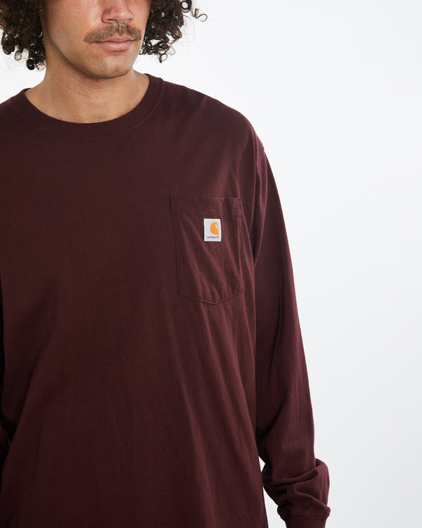 Vintage Carhartt Long Sleeve Pocket Tee <br>XXL , The Real Deal , newtown, sydney, australia, thrift store, opshop, preloved, secondhand, sustainable, retro, antique, 70s, 80s, 90s, 2000s, 00s, fashion, clothing, streetwear, trendy, garment, style, boutique, store, shop, archive, sale, cheap, best, top