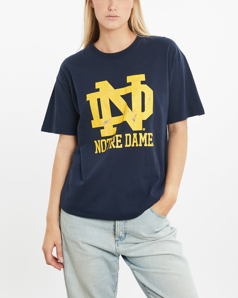 Vintage University of Notre Dame Tee <br>M , The Real Deal , newtown, sydney, australia, thrift store, opshop, preloved, secondhand, sustainable, retro, antique, 70s, 80s, 90s, 2000s, 00s, fashion, clothing, streetwear, trendy, garment, style, boutique, store, shop, archive, sale, cheap, best, top