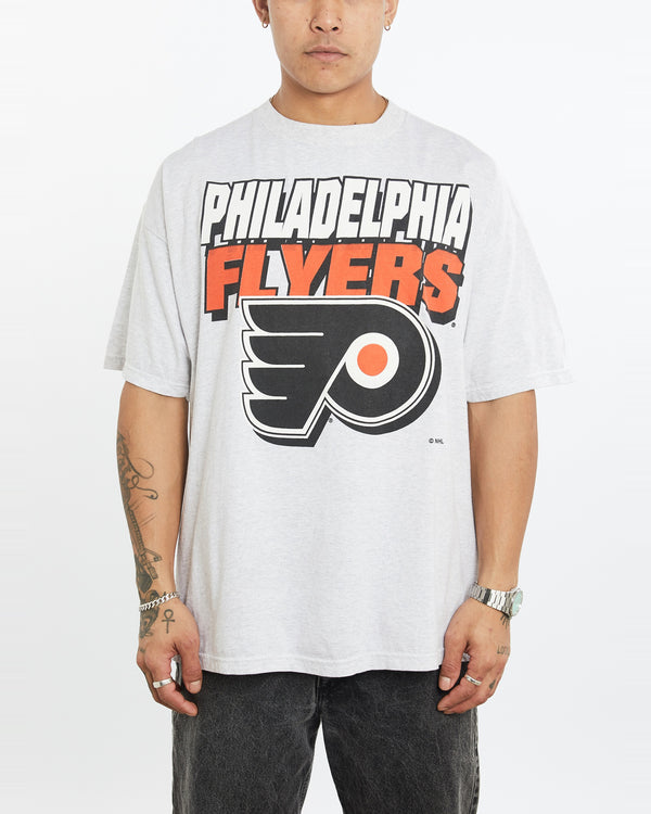 Vintage 90s NHL Philadelphia Flyers Tee <br>XL , The Real Deal , newtown, sydney, australia, thrift store, opshop, preloved, secondhand, sustainable, retro, antique, 70s, 80s, 90s, 2000s, 00s, fashion, clothing, streetwear, trendy, garment, style, boutique, store, shop, archive, sale, cheap, best, top