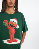 Vintage 90s Elmo Christmas Tee <br>L , The Real Deal , newtown, sydney, australia, thrift store, opshop, preloved, secondhand, sustainable, retro, antique, 70s, 80s, 90s, 2000s, 00s, fashion, clothing, streetwear, trendy, garment, style, boutique, store, shop, archive, sale, cheap, best, top