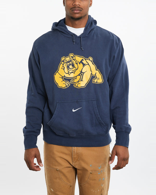 Vintage Nike NCAA Bulldogs Hooded Sweatshirt <br>L