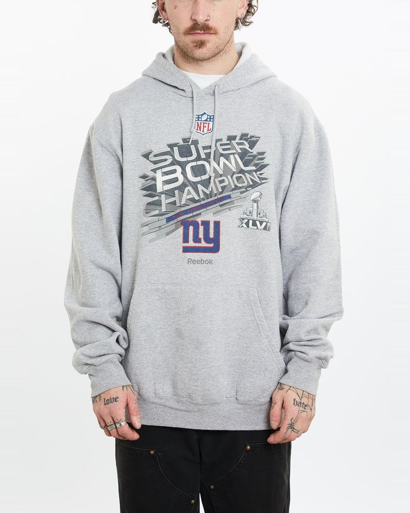 Vintage NFL New York Giants Hooded Sweatshirt L The Real Deal