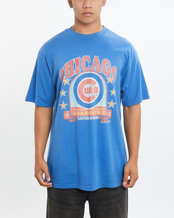 Vintage 1989 MLB Chicago Cubs Tee <br>L , The Real Deal , newtown, sydney, australia, thrift store, opshop, preloved, secondhand, sustainable, retro, antique, 70s, 80s, 90s, 2000s, 00s, fashion, clothing, streetwear, trendy, garment, style, boutique, store, shop, archive, sale, cheap, best, top