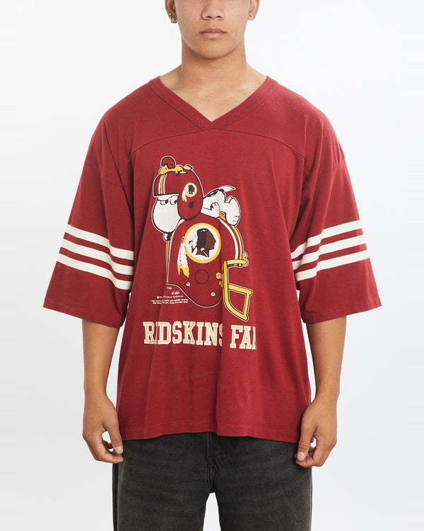 Vintage 90s Snoopy NFL Washington Redskins Jersey <br>L , The Real Deal , newtown, sydney, australia, thrift store, opshop, preloved, secondhand, sustainable, retro, antique, 70s, 80s, 90s, 2000s, 00s, fashion, clothing, streetwear, trendy, garment, style, boutique, store, shop, archive, sale, cheap, best, top