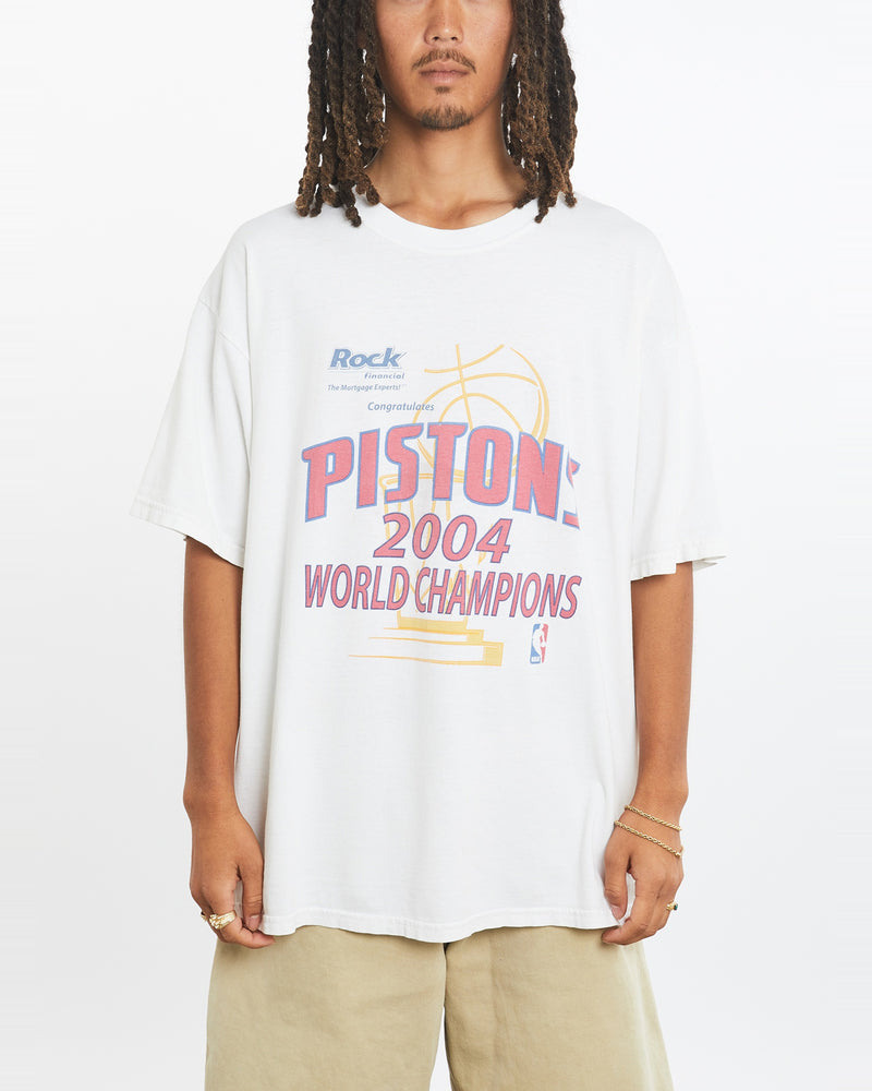 Vintage NBA Detroit Pistons Tee <br>L , The Real Deal , newtown, sydney, australia, thrift store, opshop, preloved, secondhand, sustainable, retro, antique, 70s, 80s, 90s, 2000s, 00s, fashion, clothing, streetwear, trendy, garment, style, boutique, store, shop, archive, sale, cheap, best, top