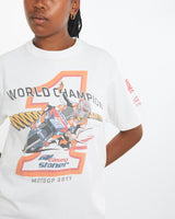 Vintage Casey Stoner MotoGP World Champion Tee <br>M , The Real Deal , newtown, sydney, australia, thrift store, opshop, preloved, secondhand, sustainable, retro, antique, 70s, 80s, 90s, 2000s, 00s, fashion, clothing, streetwear, trendy, garment, style, boutique, store, shop, archive, sale, cheap, best, top