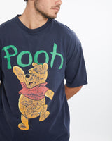 Vintage, 90s, Disney, Winnie, The, Pooh, Tee, The Real Deal, size large, colour Navy, newtown, sydney, australia, thrift store, opshop, preloved, secondhand, sustainable, retro, antique, 70s, 80s, 90s, 2000s, 00s, fashion, clothing, streetwear, trendy, garment, style, boutique, store, shop, archive, sale, cheap, best, top, T-Shirts