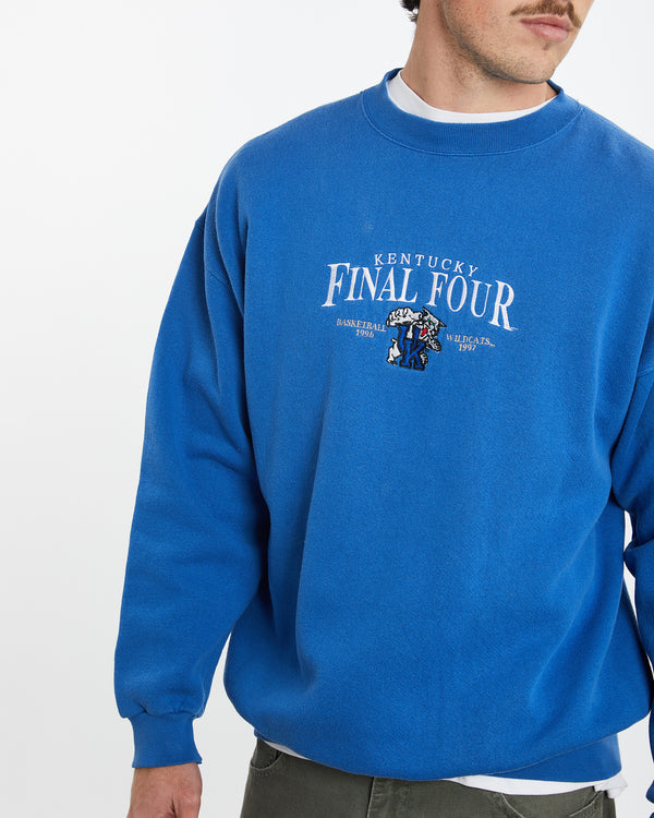 Vintage 90s NCAA University of Kentucky Wildcats Sweatshirt <br>XL , The Real Deal , newtown, sydney, australia, thrift store, opshop, preloved, secondhand, sustainable, retro, antique, 70s, 80s, 90s, 2000s, 00s, fashion, clothing, streetwear, trendy, garment, style, boutique, store, shop, archive, sale, cheap, best, top