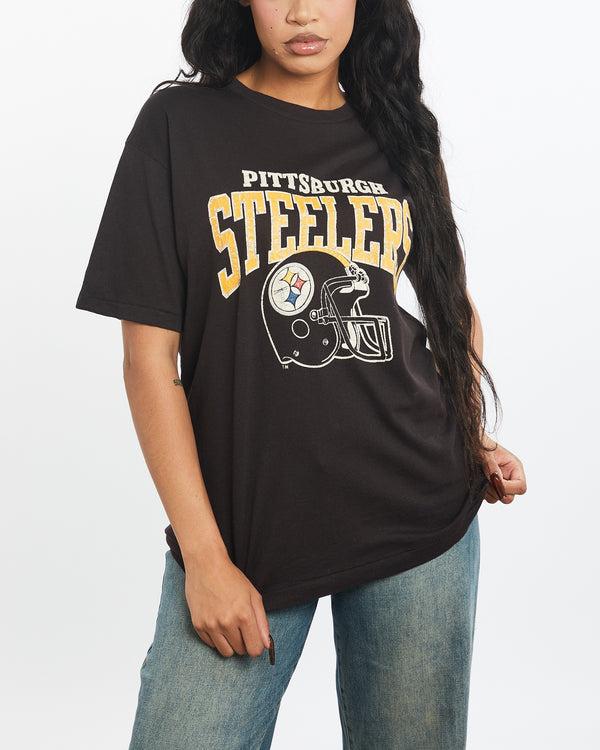 Vintage 80s Champion NFL Pittsburgh Steelers Tee <br>S , The Real Deal , newtown, sydney, australia, thrift store, opshop, preloved, secondhand, sustainable, retro, antique, 70s, 80s, 90s, 2000s, 00s, fashion, clothing, streetwear, trendy, garment, style, boutique, store, shop, archive, sale, cheap, best, top