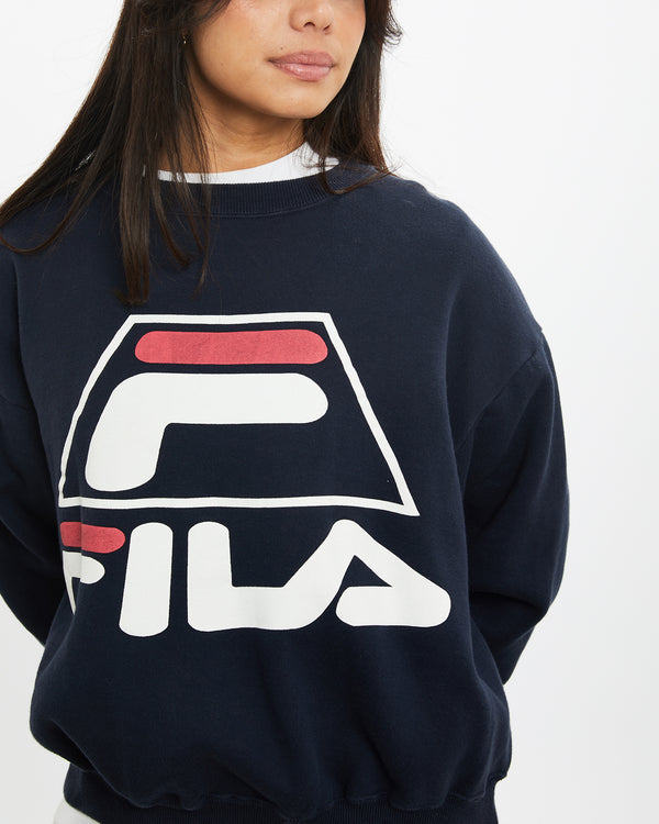 Vintage 90s Fila Sweatshirt <br>XS , The Real Deal , newtown, sydney, australia, thrift store, opshop, preloved, secondhand, sustainable, retro, antique, 70s, 80s, 90s, 2000s, 00s, fashion, clothing, streetwear, trendy, garment, style, boutique, store, shop, archive, sale, cheap, best, top