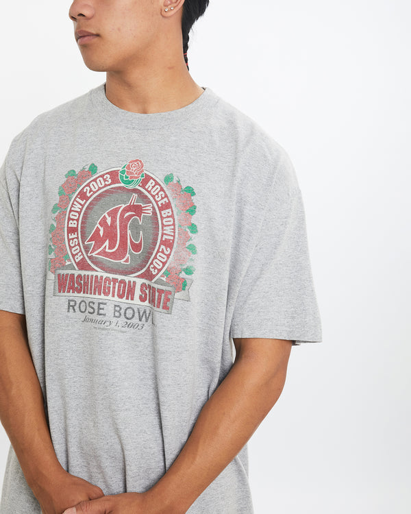 Vintage NHL Washington State Cougars Rose Bowl Tee <br>L , The Real Deal , newtown, sydney, australia, thrift store, opshop, preloved, secondhand, sustainable, retro, antique, 70s, 80s, 90s, 2000s, 00s, fashion, clothing, streetwear, trendy, garment, style, boutique, store, shop, archive, sale, cheap, best, top