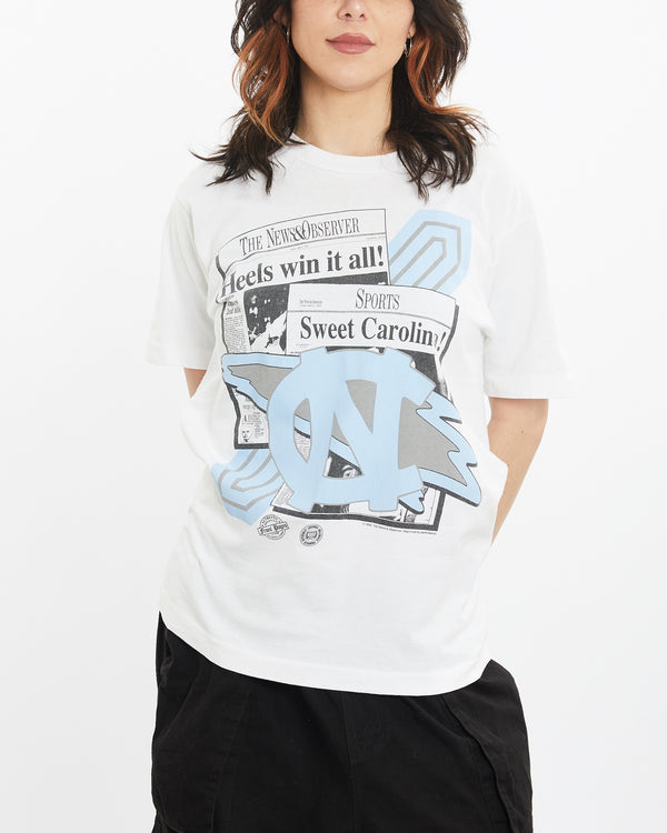 Vintage 1993 NCAA University of North Carolina Tar Heels Front Page Tee <br>M