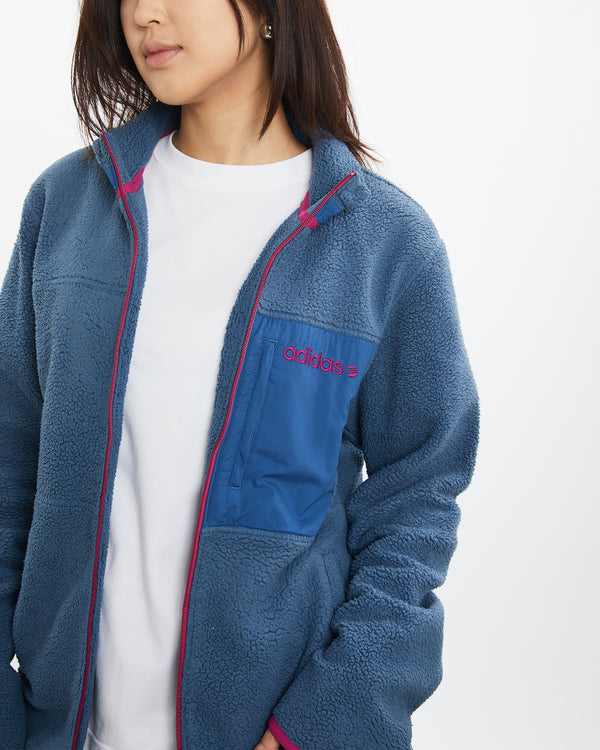 Vintage Adidas Full Zip Fleece Sweatshirt <br>M