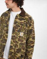 Vintage 80s Carhartt 'Arctic' Duck Camo Workwear Jacket  <br>L