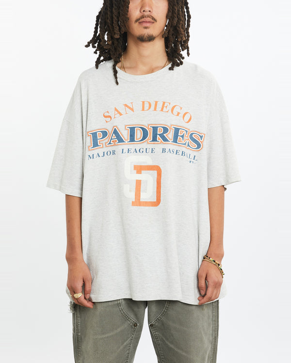 Vintage 90s MLB San Diego Padres Tee <br>L , The Real Deal , newtown, sydney, australia, thrift store, opshop, preloved, secondhand, sustainable, retro, antique, 70s, 80s, 90s, 2000s, 00s, fashion, clothing, streetwear, trendy, garment, style, boutique, store, shop, archive, sale, cheap, best, top