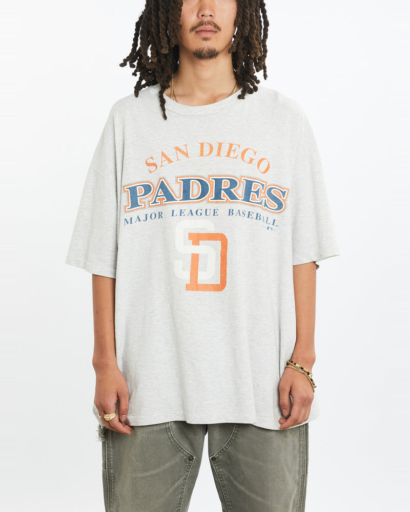 Vintage 90s MLB San Diego Padres Tee <br>L , The Real Deal , newtown, sydney, australia, thrift store, opshop, preloved, secondhand, sustainable, retro, antique, 70s, 80s, 90s, 2000s, 00s, fashion, clothing, streetwear, trendy, garment, style, boutique, store, shop, archive, sale, cheap, best, top