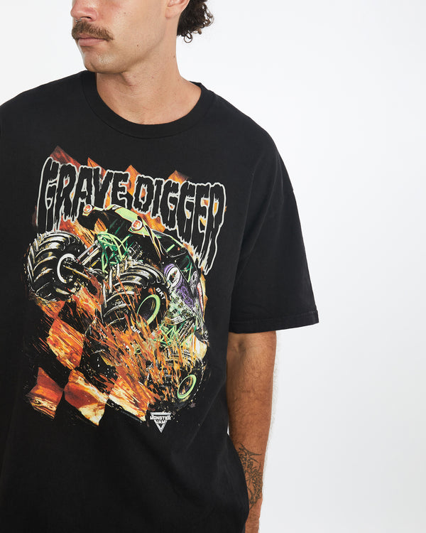 Vintage Grave Digger Monster Truck Tee <br>XXL , The Real Deal , newtown, sydney, australia, thrift store, opshop, preloved, secondhand, sustainable, retro, antique, 70s, 80s, 90s, 2000s, 00s, fashion, clothing, streetwear, trendy, garment, style, boutique, store, shop, archive, sale, cheap, best, top