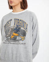 Vintage 1997 NCAA West Virginia Mountaineers Sweatshirt <br>M , The Real Deal , newtown, sydney, australia, thrift store, opshop, preloved, secondhand, sustainable, retro, antique, 70s, 80s, 90s, 2000s, 00s, fashion, clothing, streetwear, trendy, garment, style, boutique, store, shop, archive, sale, cheap, best, top