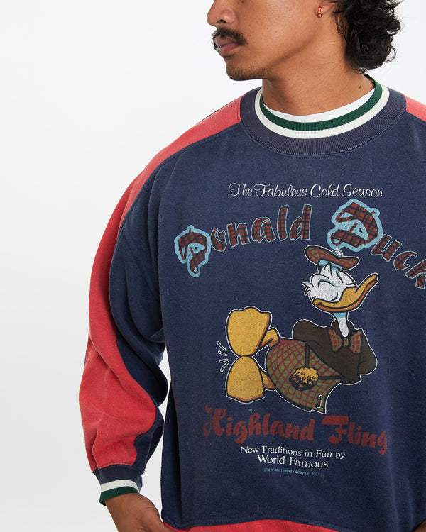 90s Disney Donald Duck Sweatshirt <br>M