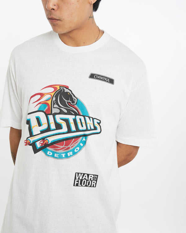 Vintage 90s NBA Detroit Pistons Tee <br>XL , The Real Deal , newtown, sydney, australia, thrift store, opshop, preloved, secondhand, sustainable, retro, antique, 70s, 80s, 90s, 2000s, 00s, fashion, clothing, streetwear, trendy, garment, style, boutique, store, shop, archive, sale, cheap, best, top