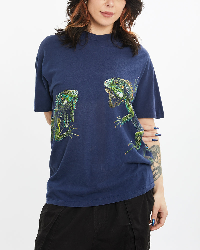 Vintage 90s Iguana Wildlife Tee <br>M , The Real Deal , newtown, sydney, australia, thrift store, opshop, preloved, secondhand, sustainable, retro, antique, 70s, 80s, 90s, 2000s, 00s, fashion, clothing, streetwear, trendy, garment, style, boutique, store, shop, archive, sale, cheap, best, top