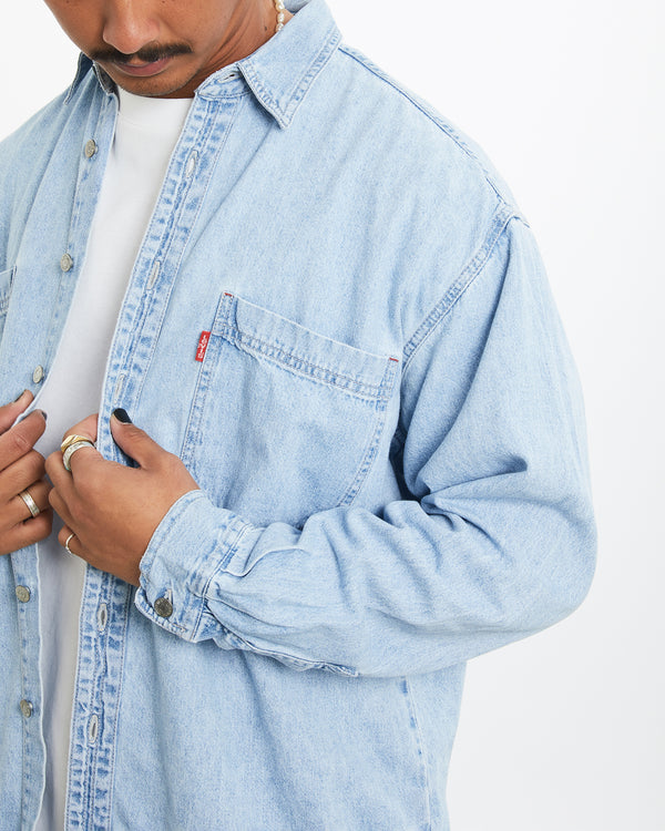 90s Levi's Denim Button Up Shirt <br>L