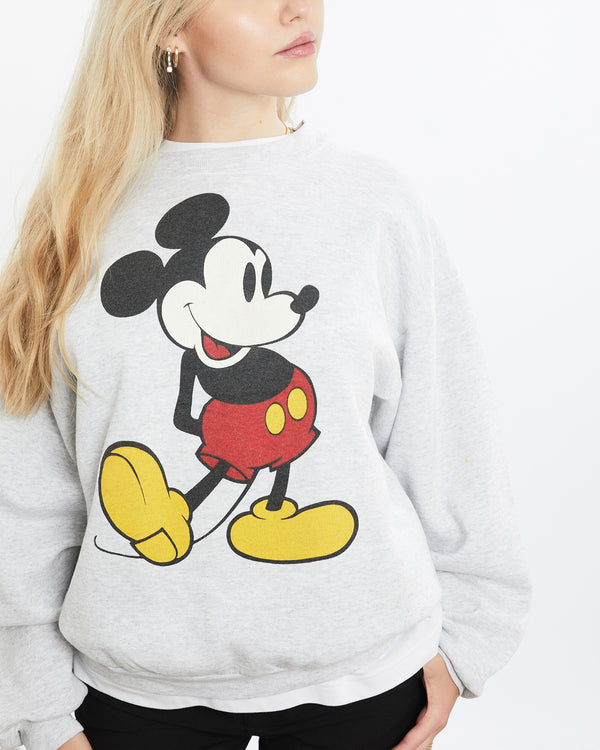 Vintage 90s Disney Mickey Mouse Sweatshirt <br>S , The Real Deal , newtown, sydney, australia, thrift store, opshop, preloved, secondhand, sustainable, retro, antique, 70s, 80s, 90s, 2000s, 00s, fashion, clothing, streetwear, trendy, garment, style, boutique, store, shop, archive, sale, cheap, best, top