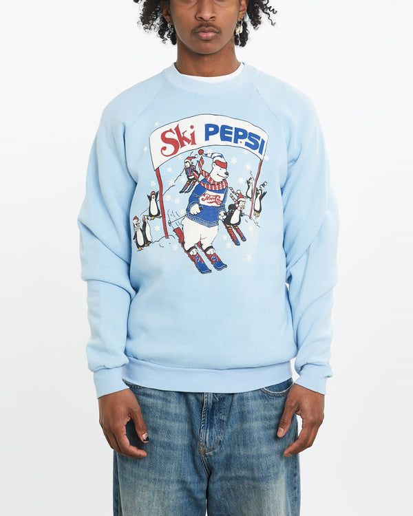 80s Ski Pepsi Sweatshirt <br>M