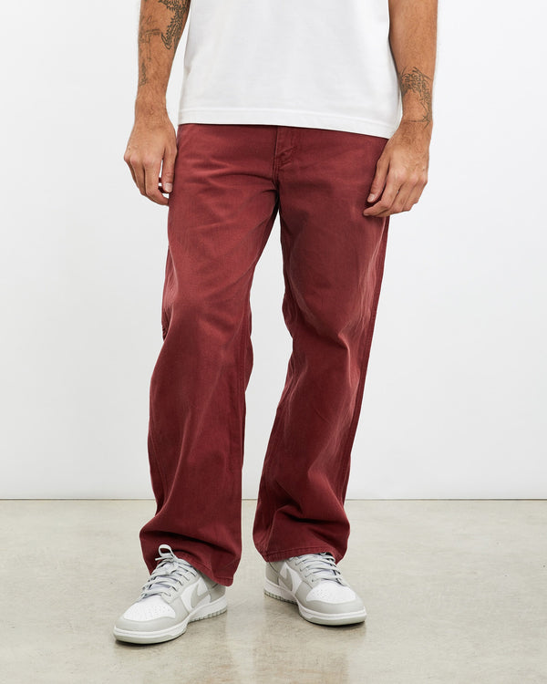 Vintage, Carhartt, Carpenter, Pants, The Real Deal, size 36", colour Burgundy, newtown, sydney, australia, thrift store, opshop, preloved, secondhand, sustainable, retro, antique, 70s, 80s, 90s, 2000s, 00s, fashion, clothing, streetwear, trendy, garment, style, boutique, store, shop, archive, sale, cheap, best, top, Pants