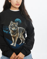 Vintage 1987 Wolf Wildlife Sweatshirt <br>XS