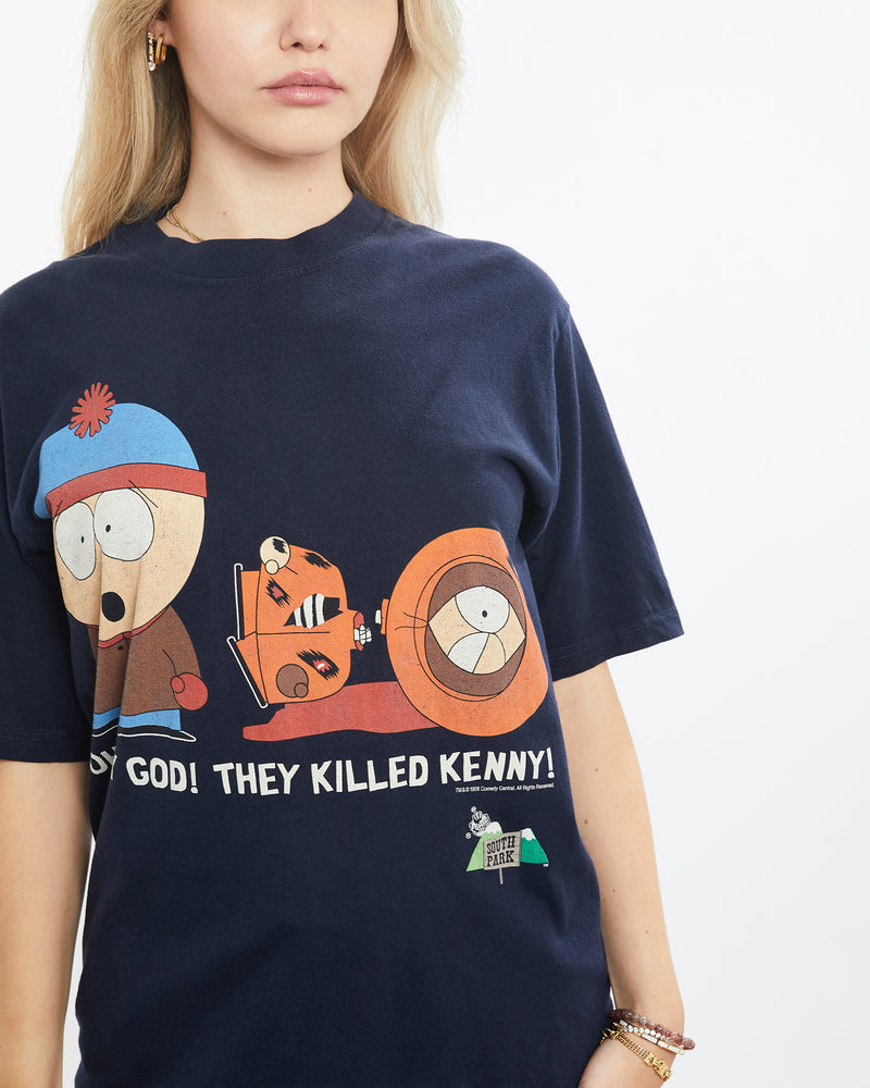 Vintage 1998 South Park Cartoon Tee <br>S , The Real Deal , newtown, sydney, australia, thrift store, opshop, preloved, secondhand, sustainable, retro, antique, 70s, 80s, 90s, 2000s, 00s, fashion, clothing, streetwear, trendy, garment, style, boutique, store, shop, archive, sale, cheap, best, top