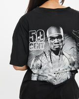 Vintage 50 Cent Music Tee <br>S , The Real Deal , newtown, sydney, australia, thrift store, opshop, preloved, secondhand, sustainable, retro, antique, 70s, 80s, 90s, 2000s, 00s, fashion, clothing, streetwear, trendy, garment, style, boutique, store, shop, archive, sale, cheap, best, top