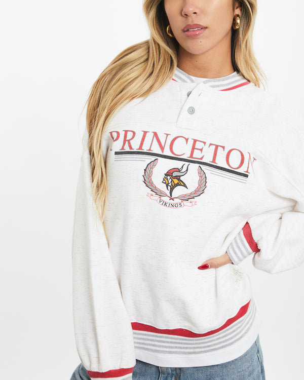 Vintage 90s Princeton Vikings Sweatshirt <br>XS