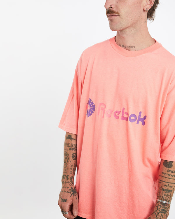 Vintage 80s Reebok Tee <br>L , The Real Deal , newtown, sydney, australia, thrift store, opshop, preloved, secondhand, sustainable, retro, antique, 70s, 80s, 90s, 2000s, 00s, fashion, clothing, streetwear, trendy, garment, style, boutique, store, shop, archive, sale, cheap, best, top