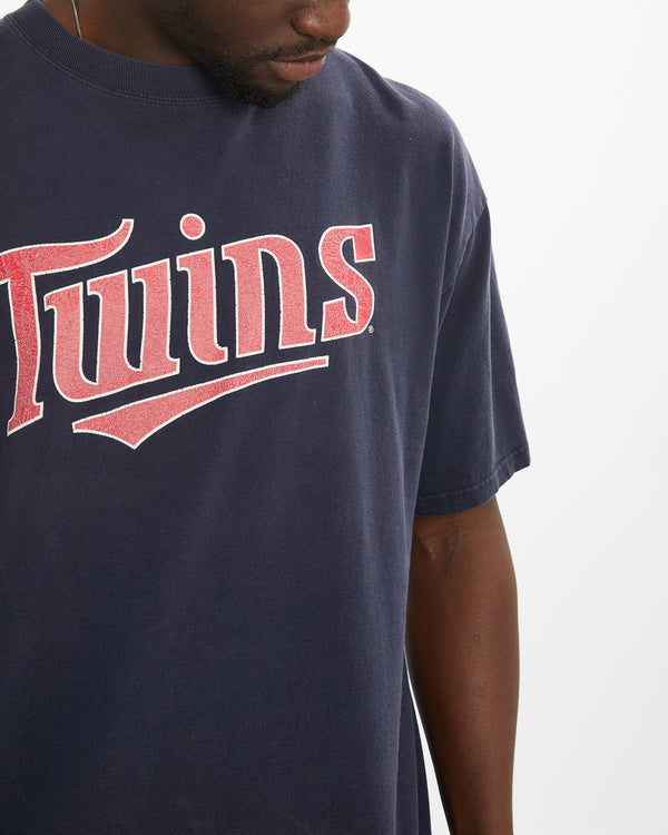 Vintage 90s MLB Minnesota Twins Tee <br>L , The Real Deal , newtown, sydney, australia, thrift store, opshop, preloved, secondhand, sustainable, retro, antique, 70s, 80s, 90s, 2000s, 00s, fashion, clothing, streetwear, trendy, garment, style, boutique, store, shop, archive, sale, cheap, best, top