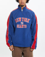 Vintage NFL New York Giants Quarter Zip Fleece Sweatshirt <br>M