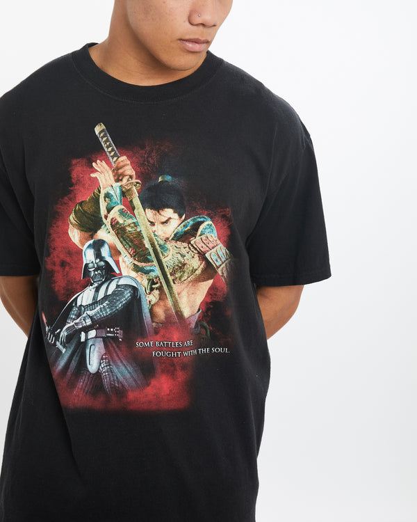 Vintage Soul Calibur 4 'Darth Vader & Onimusha' Tee <br>L , The Real Deal , newtown, sydney, australia, thrift store, opshop, preloved, secondhand, sustainable, retro, antique, 70s, 80s, 90s, 2000s, 00s, fashion, clothing, streetwear, trendy, garment, style, boutique, store, shop, archive, sale, cheap, best, top