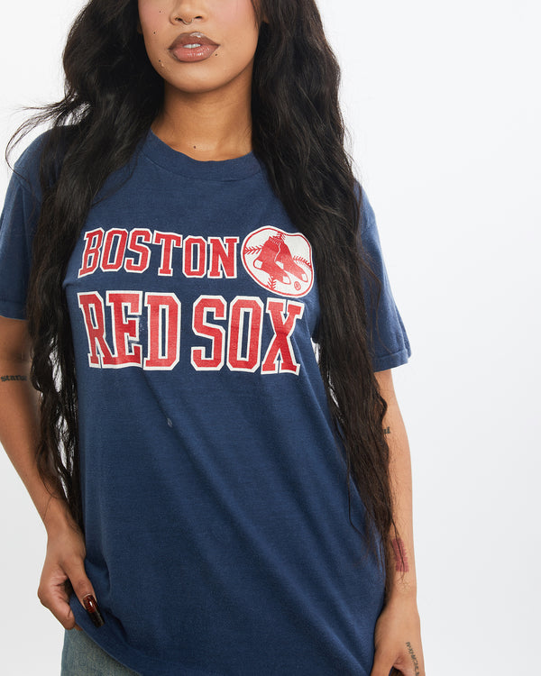 Vintage 80s MLB Boston Red Sox Tee <br>S , The Real Deal , newtown, sydney, australia, thrift store, opshop, preloved, secondhand, sustainable, retro, antique, 70s, 80s, 90s, 2000s, 00s, fashion, clothing, streetwear, trendy, garment, style, boutique, store, shop, archive, sale, cheap, best, top