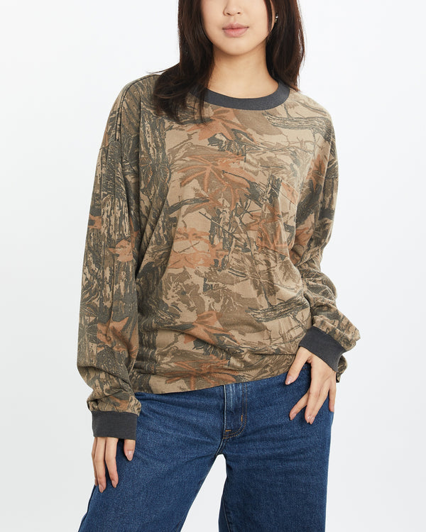 Vintage 90s Realtree Camo Long Sleeve Tee <br>S