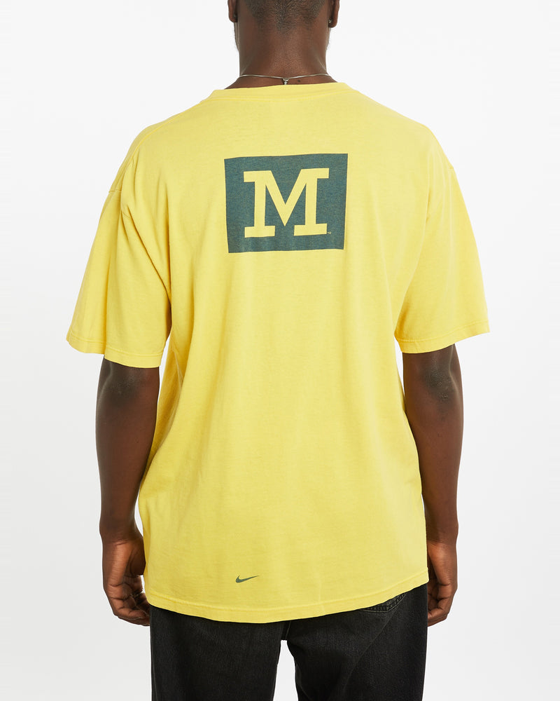 Vintage 90s Nike University of Michigan Football Tee Tee <br>L