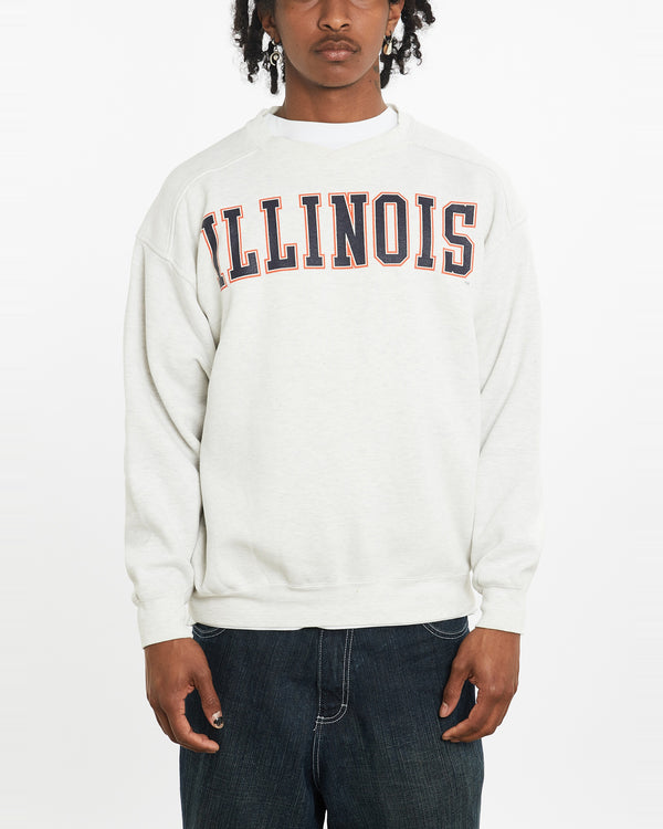 Vintage 90s NCAA University of Illinois Fighting Illini Sweatshirt <br>L