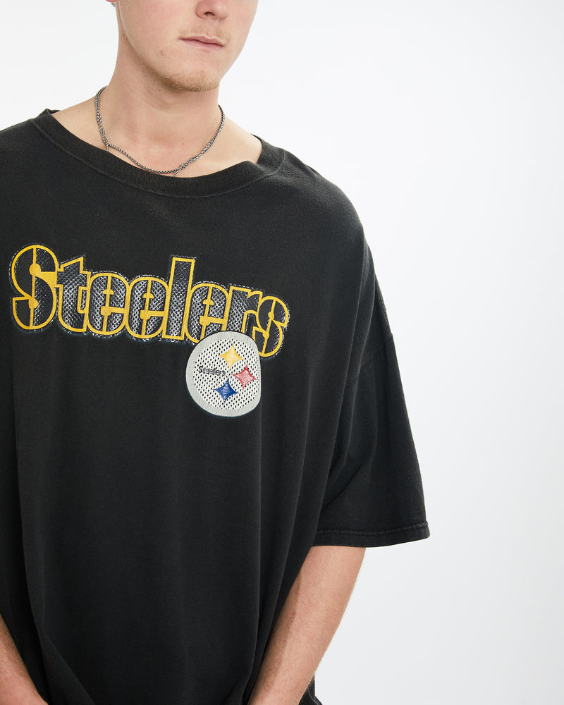 Vintage NFL Pittsburgh Steelers Tee <br>XXL , The Real Deal , newtown, sydney, australia, thrift store, opshop, preloved, secondhand, sustainable, retro, antique, 70s, 80s, 90s, 2000s, 00s, fashion, clothing, streetwear, trendy, garment, style, boutique, store, shop, archive, sale, cheap, best, top