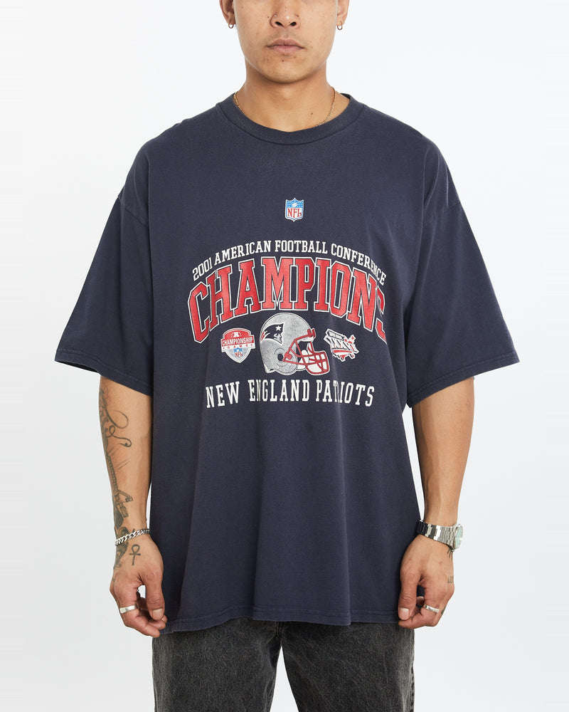 Vintage NFL New England Patriots Tee <br>XXL , The Real Deal , newtown, sydney, australia, thrift store, opshop, preloved, secondhand, sustainable, retro, antique, 70s, 80s, 90s, 2000s, 00s, fashion, clothing, streetwear, trendy, garment, style, boutique, store, shop, archive, sale, cheap, best, top