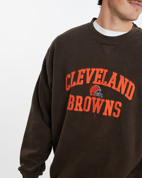 Vintage NFL Cleveland Browns Sweatshirt <br>XL , The Real Deal , newtown, sydney, australia, thrift store, opshop, preloved, secondhand, sustainable, retro, antique, 70s, 80s, 90s, 2000s, 00s, fashion, clothing, streetwear, trendy, garment, style, boutique, store, shop, archive, sale, cheap, best, top