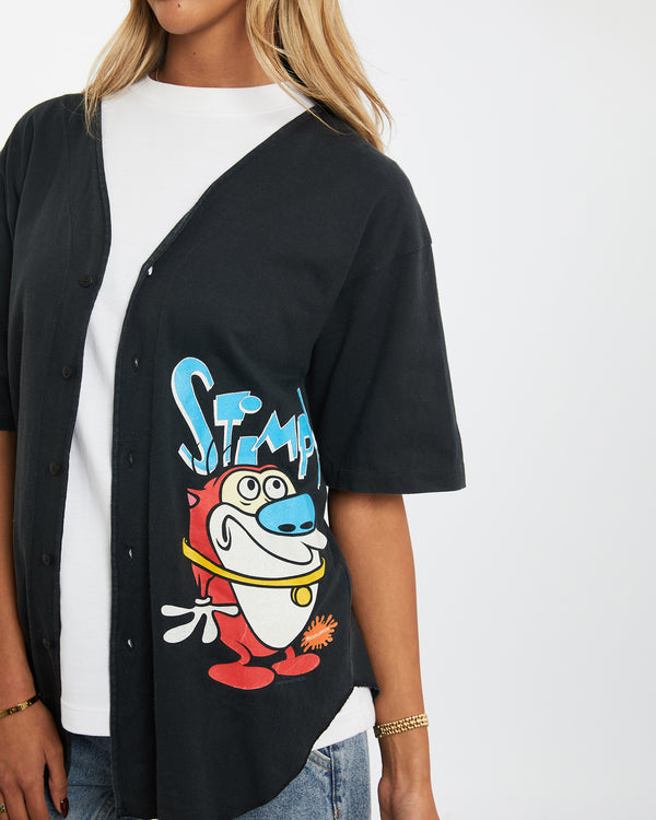 Vintage 1994 Nickelodeon 'Ren & Stimpy' Jersey <br>S , The Real Deal , newtown, sydney, australia, thrift store, opshop, preloved, secondhand, sustainable, retro, antique, 70s, 80s, 90s, 2000s, 00s, fashion, clothing, streetwear, trendy, garment, style, boutique, store, shop, archive, sale, cheap, best, top