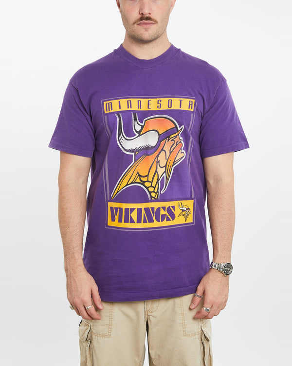 Vintage 90s NFL Minnesota Vikings Tee <br>M , The Real Deal , newtown, sydney, australia, thrift store, opshop, preloved, secondhand, sustainable, retro, antique, 70s, 80s, 90s, 2000s, 00s, fashion, clothing, streetwear, trendy, garment, style, boutique, store, shop, archive, sale, cheap, best, top