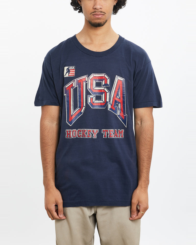 Vintage 80s USA Hockey Team Tee <br>S